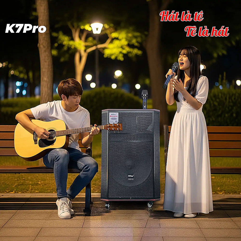Loa kéo karaoke K7Pro, 3 đường tiếng