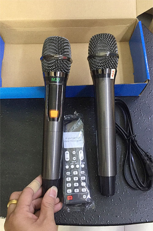 Loa kéo karaoke KTV GD15-20, kèm 2 mic không dây