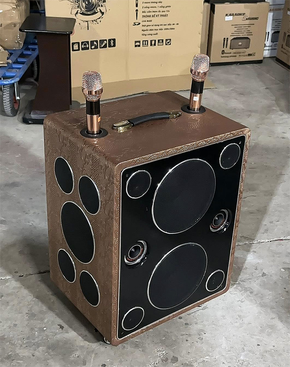 Loa kéo karaoke Soundbox T699 Pro, 2 bass 25