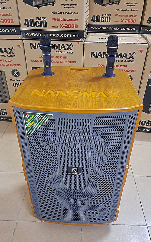 Loa kẹo kéo Nanomax GT-2024PU, loa 3 đường tiếng