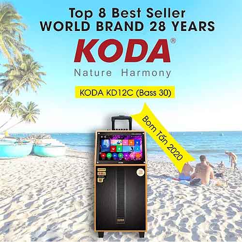 Loa kéo Koda KD-12C, màn hình cảm ứng 15.4 inch, max 450W