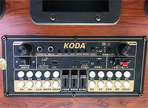 Loa kéo Koda KD-15C, loa có màn hình cảm ứng, max 600W