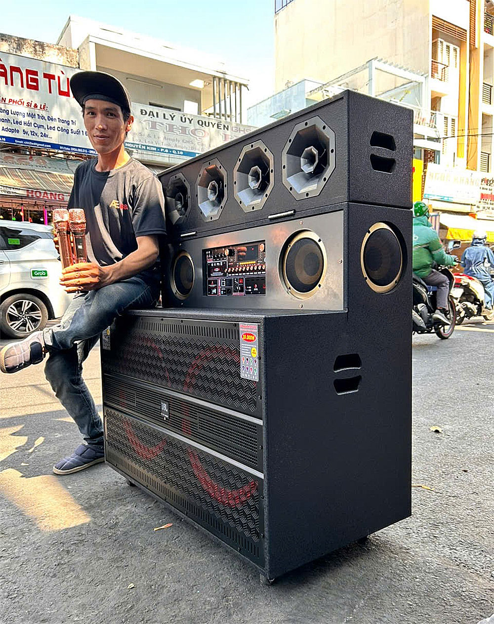 Loa kéo KP14-725, dùng 2 bass 50