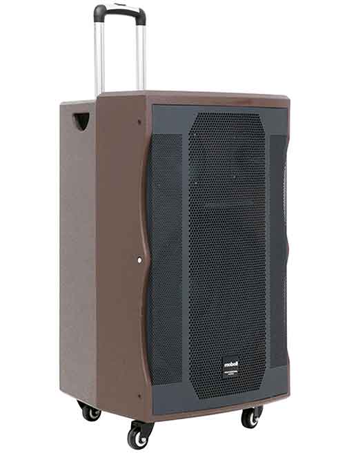 Loa kéo Mobell K1507, loa karaoke di động vỏ gỗ, max 1000W
