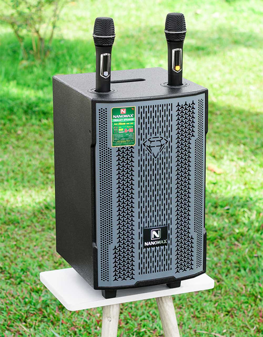 Loa kéo Nanomax A-10, 2 mic UHF