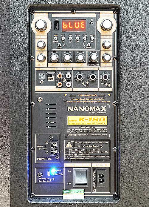 Loa kéo Nanomax K-180, loa 03 đường tiếng