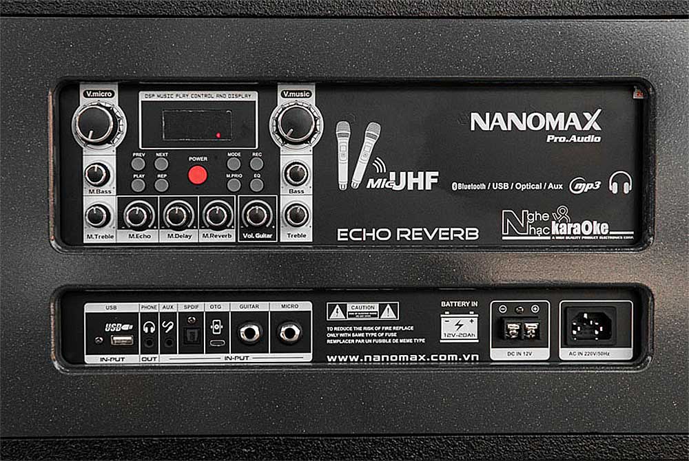 Loa kéo Nanomax Pro-215i, công suất max 220W