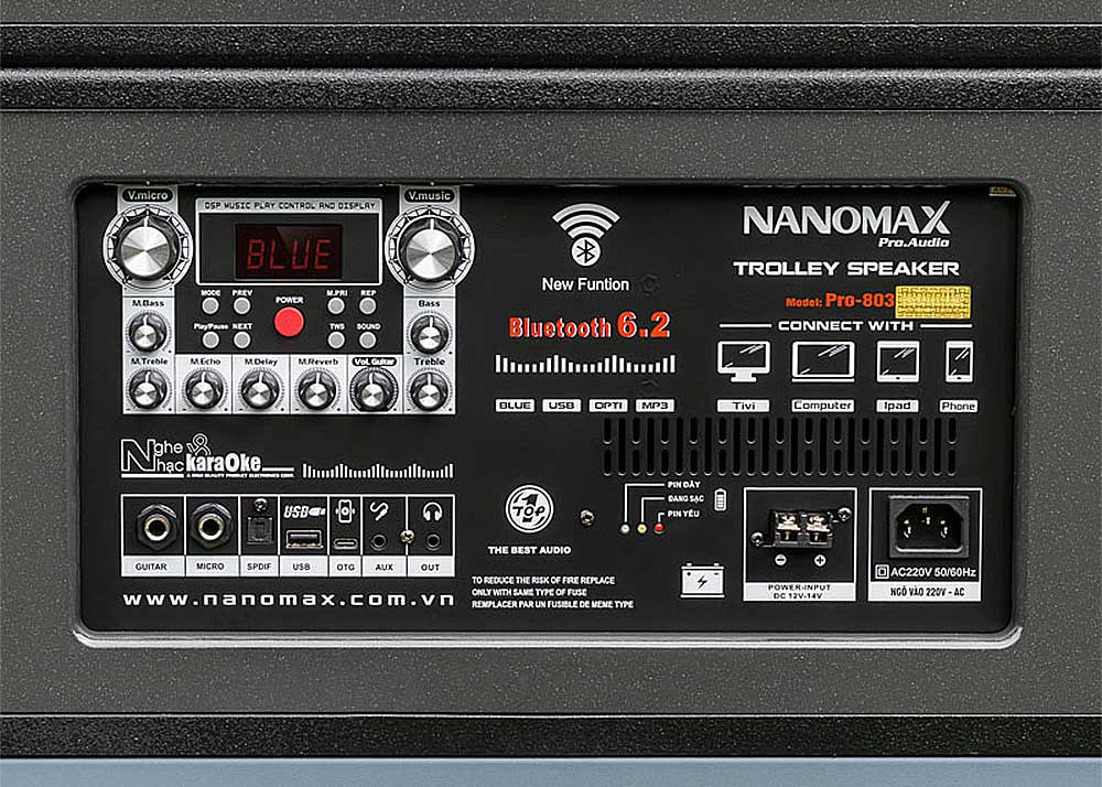 Loa kéo Nanomax Pro-803A Loa kéo Nanomax Pro-803A, 2 bass 40