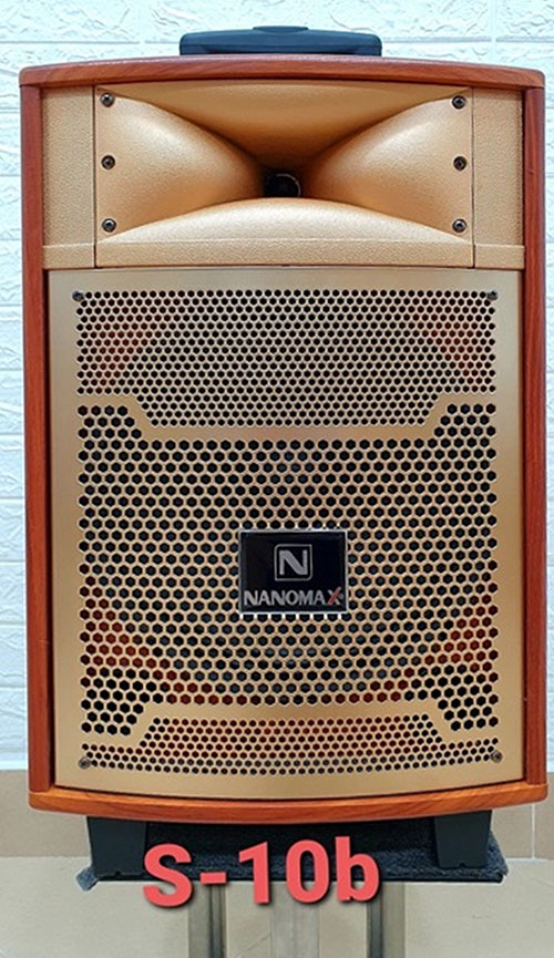 Loa kéo Nanomax S10B, loa karaoke mini 2 đường tiếng