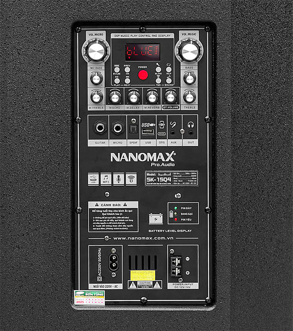 Loa kéo Nanomax SK-15q4, 3 đường tiếng