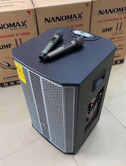 Loa kéo Nanomax SK-15X7, mẫu loa karaoke 3 đường tiếng