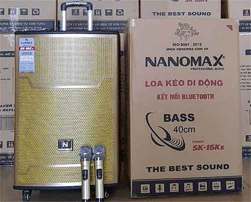 Loa kéo Nanomax SK-16K5, loa karaoke cao cấp, bass 4 tấc