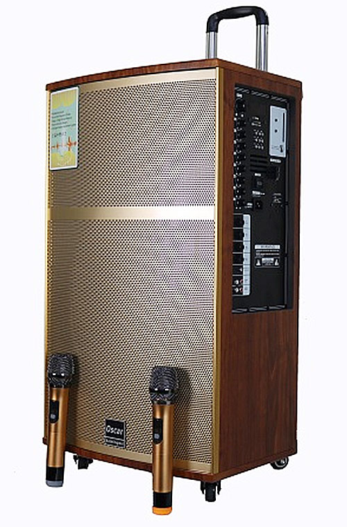 Loa kéo Oscar SR2-15, loa karaoke cao cấp, thùng gỗ 4.5 tấc