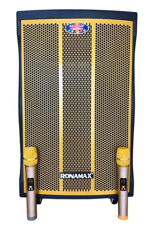 Loa kéo Ronamax MF15, loa karaoke thùng gỗ