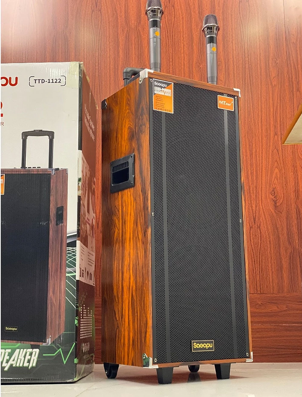 Loa kéo SAEAPU TTD-1122, loa 2 bass nhập khẩu