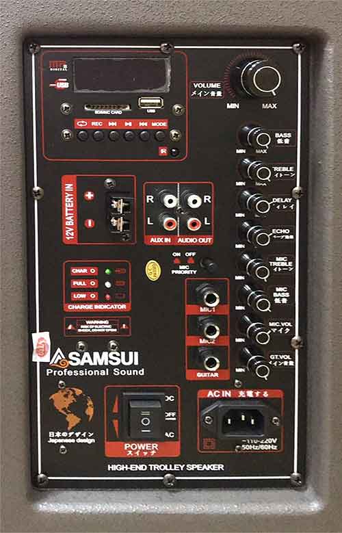 Loa kéo SAMSUI A-80, loa karaoke bass 3 tấc, max 450W