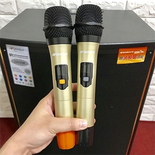 Loa kéo Sansui SA1-15W, loa karaoke vỏ gỗ 4.5 tấc, max 600W