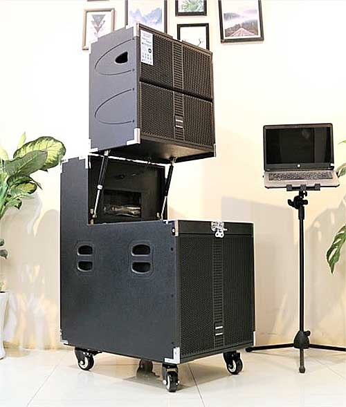 Loa kéo Sansui SG9-15, dàn loa array karaoke cao cấp 5 loa