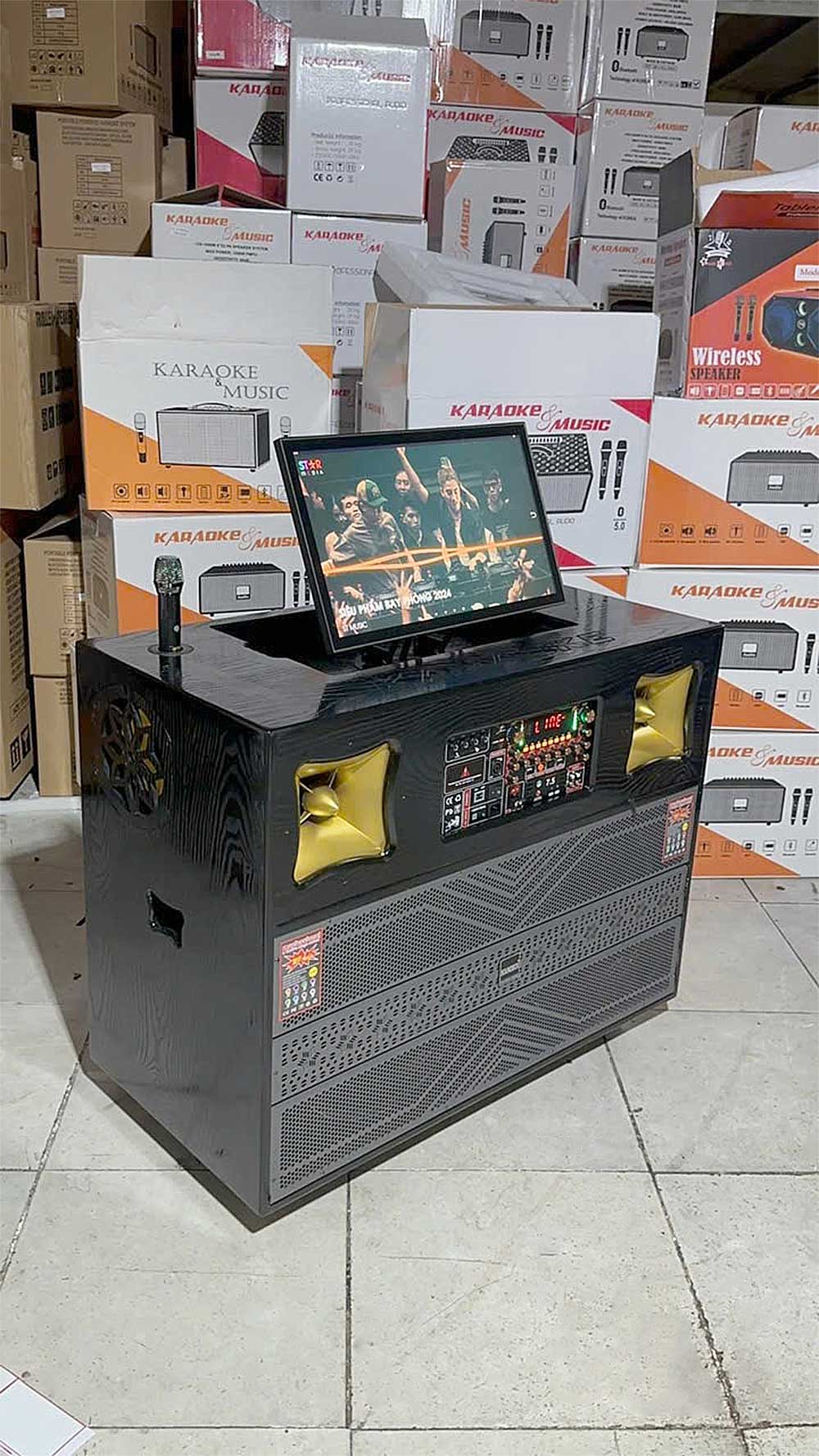 Loa kéo Soundbox 2025M, màn hình android 25 inch