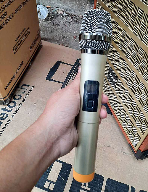 Loa kéo Soundbox GL-1216, loa karaoke bass 3 tấc, 2 mic
