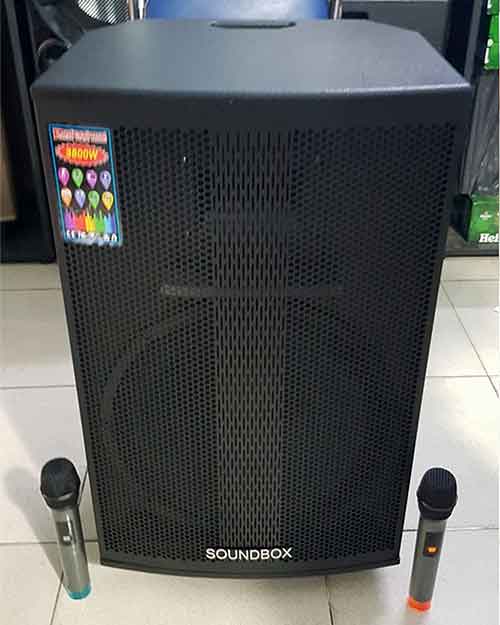 Loa kéo Soundbox SB-1516, loa karaoke gia đình, bass 4 tấc