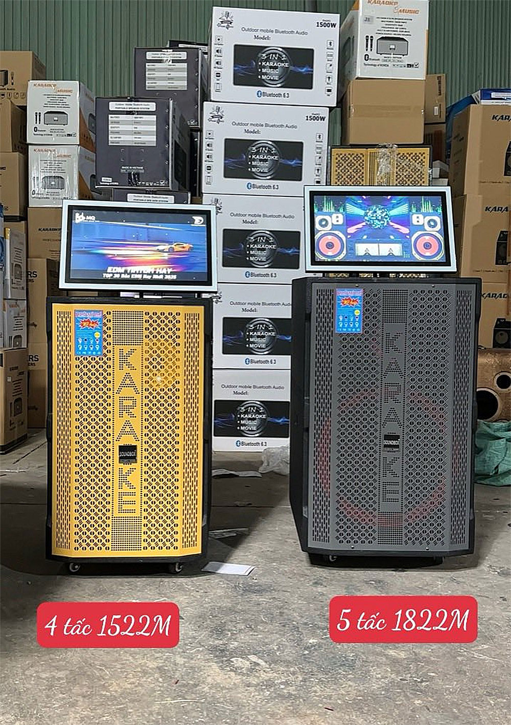 Loa Kéo Soundbox SB-1822M, màn hình 21 inch