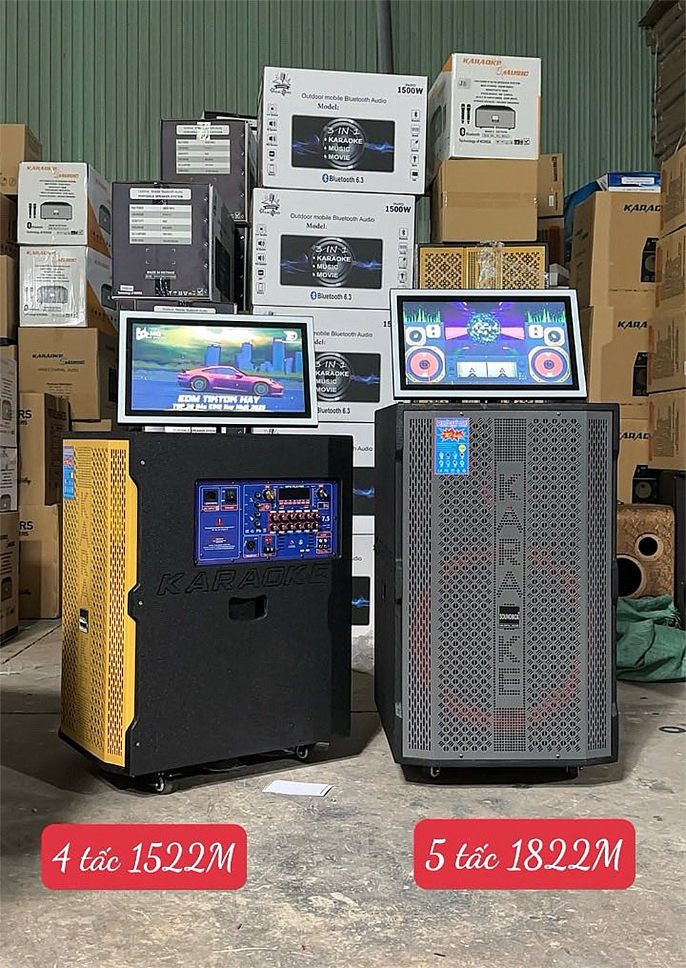 Loa Kéo Soundbox SB-1822M, màn hình 21 inch