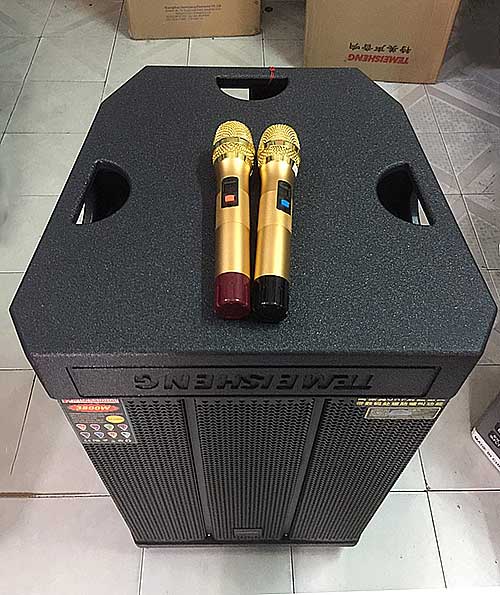 Loa kéo Temeisheng GD159, loa karaoke 4.5 tấc, thùng gỗ dày