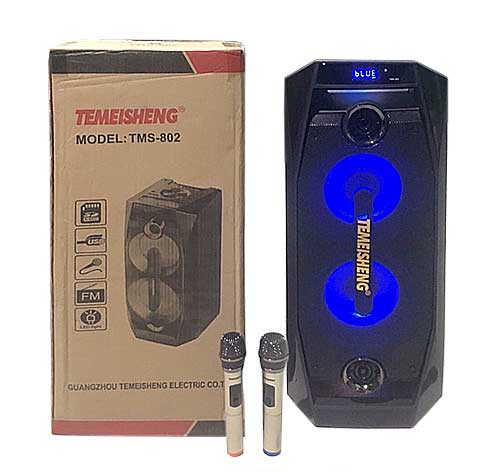 Loa kéo Temeisheng TMS-802, loa karaoke 2 bass