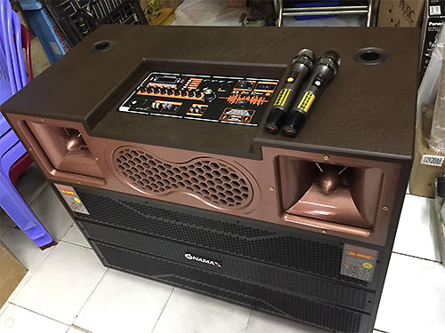 Loa kéo tủ Anamax H15A, loa karaoke 3 đường tiếng