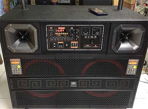 Loa kéo tủ JBL T8400 new, loa karaoke 2 bass 4 tấc