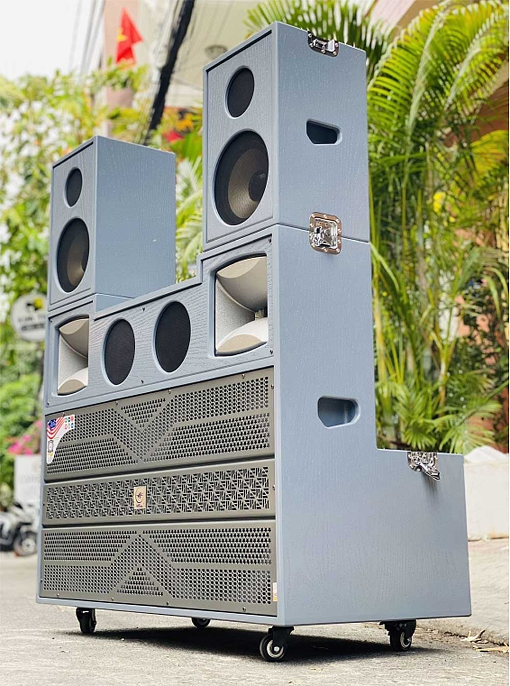Loa kéo tủ T02Pro, 2 bass 40
