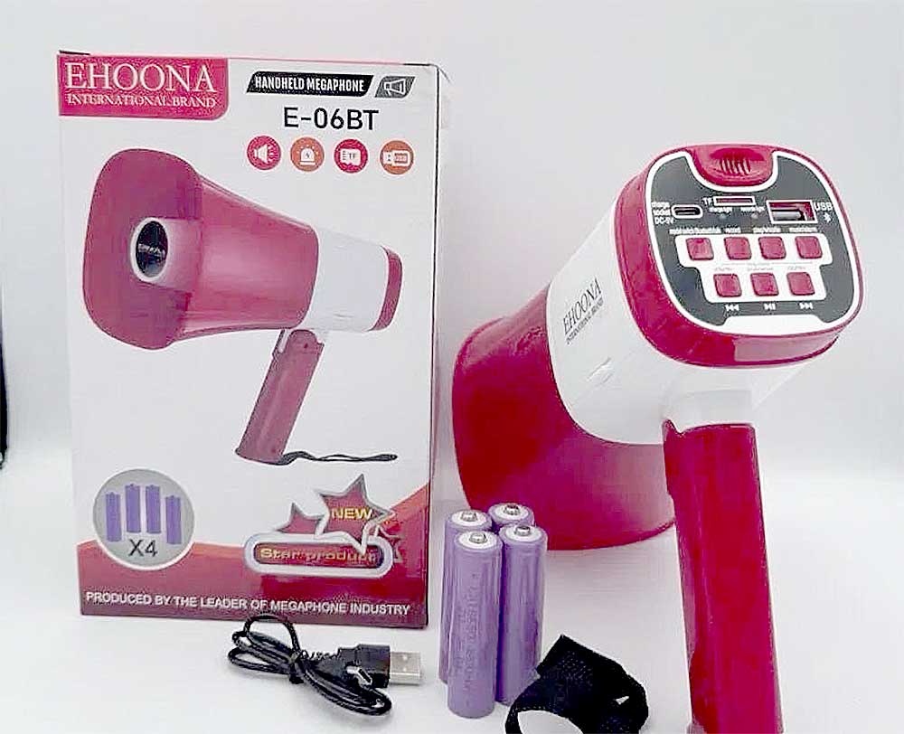 Loa phóng thanh EHOONA E-06BT, 4 pin sạc