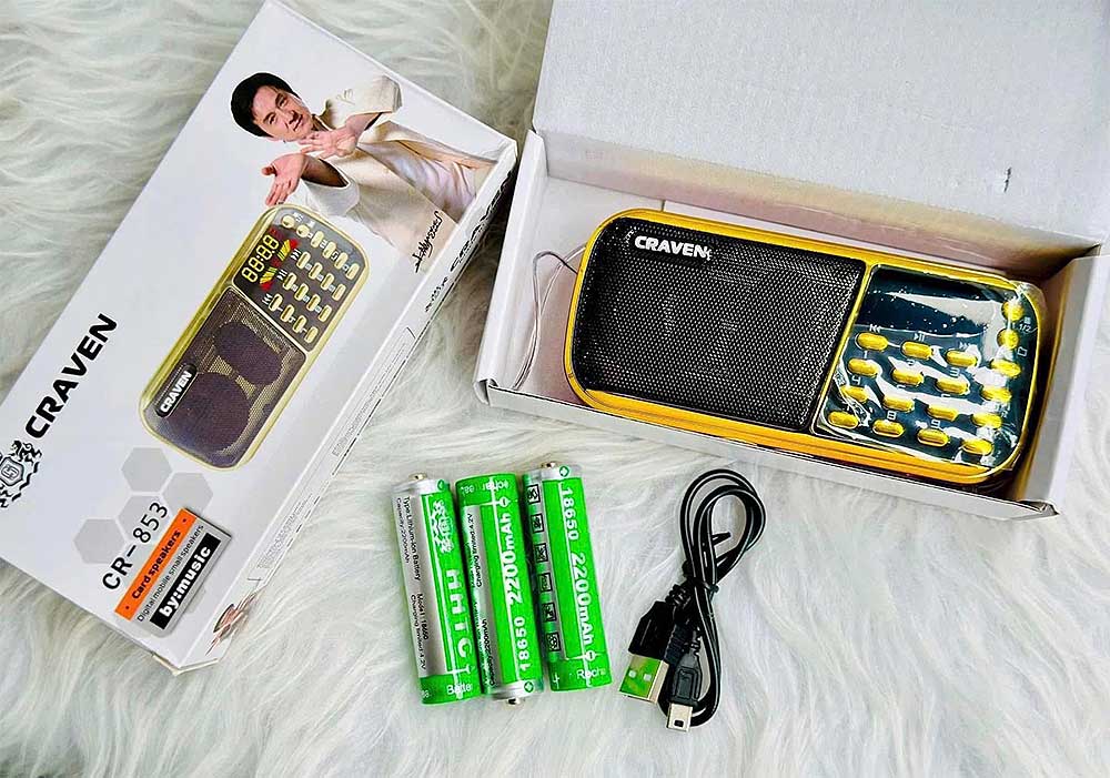 Loa thẻ nhớ Craven CR-853, nghe được đài FM