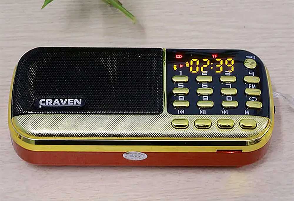 Loa thẻ nhớ Craven CR-853, nghe được đài FM