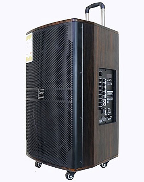 Loa vali kéo OSCAR SR15-20, loa karaoke vỏ gỗ, max đỉnh 800W