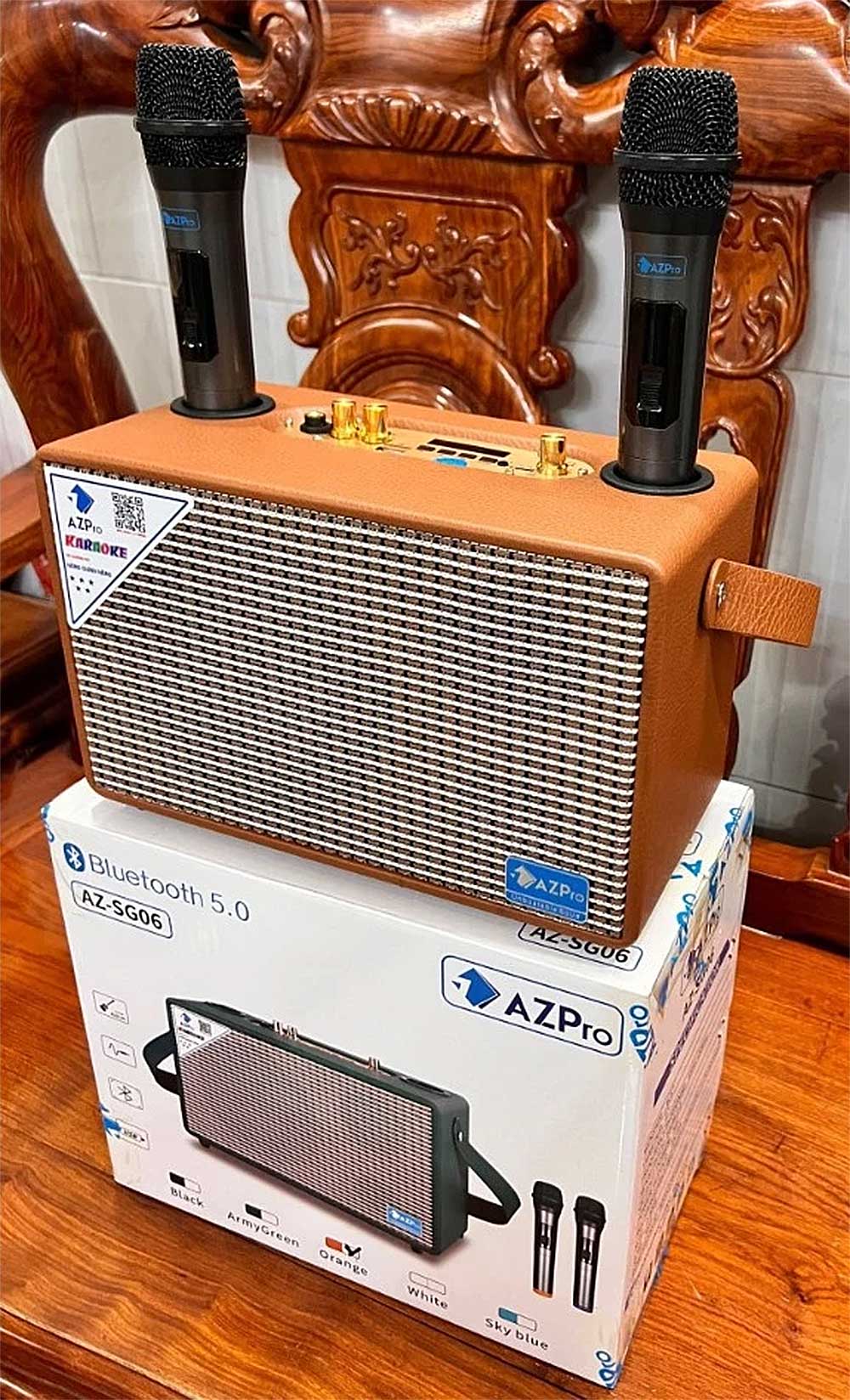 Loa xách tay AZpro AZ-SG06 Plus Loa xách tay AZpro AZ-SG06 Plus, 2 đường tiếng