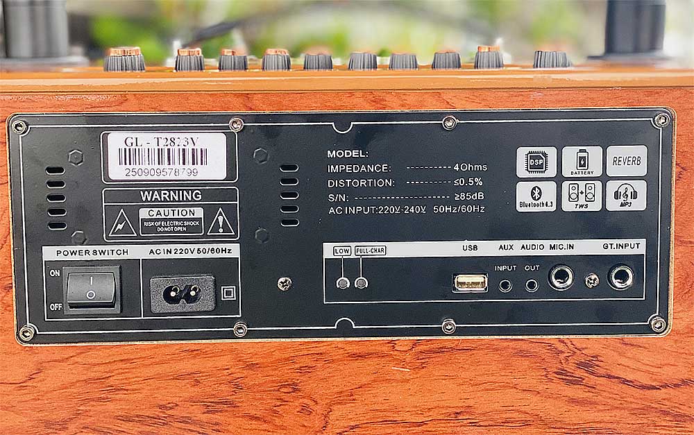 Loa xách tay BB79V, 2 bass 20