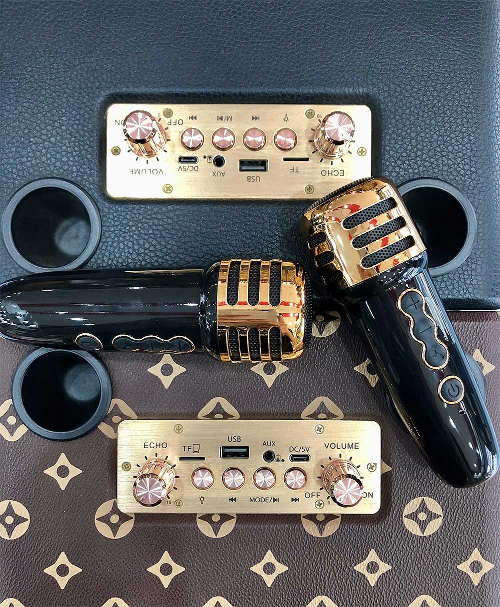 Loa xách tay BOOMSBASS M3201, 2 mic ko dây