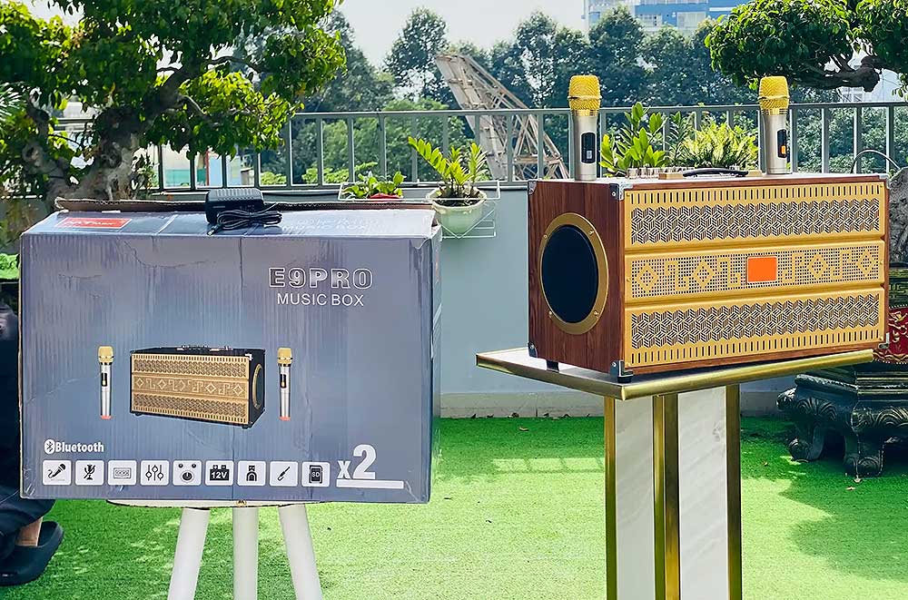 Loa xách tay E9 Pro Loa xách tay E9 Pro, 2 bass 20