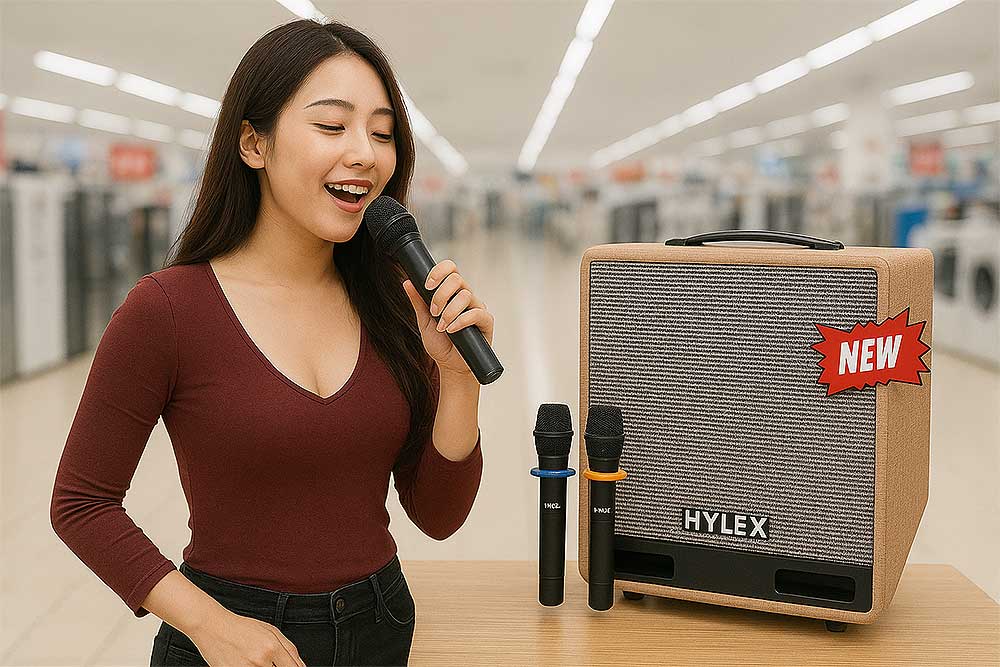 Loa xách tay Hylex PA55MK, 2 bass 20