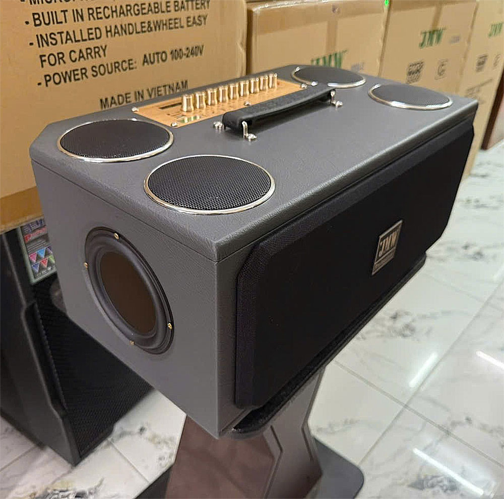 Loa xách tay JMW Car Go, kèm 2 mic UHF