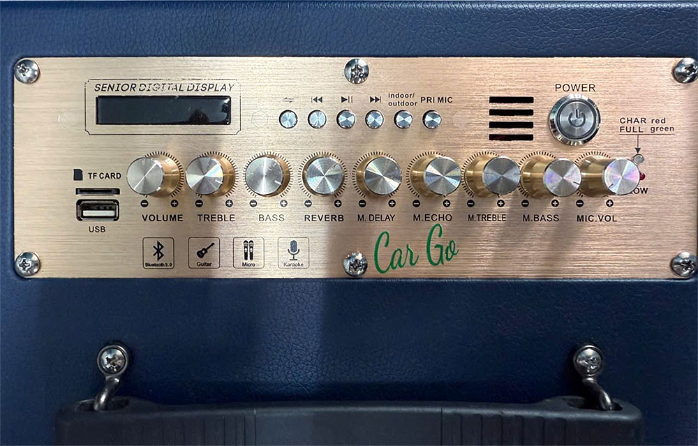 Loa xách tay JMW Car Go, kèm 2 mic UHF