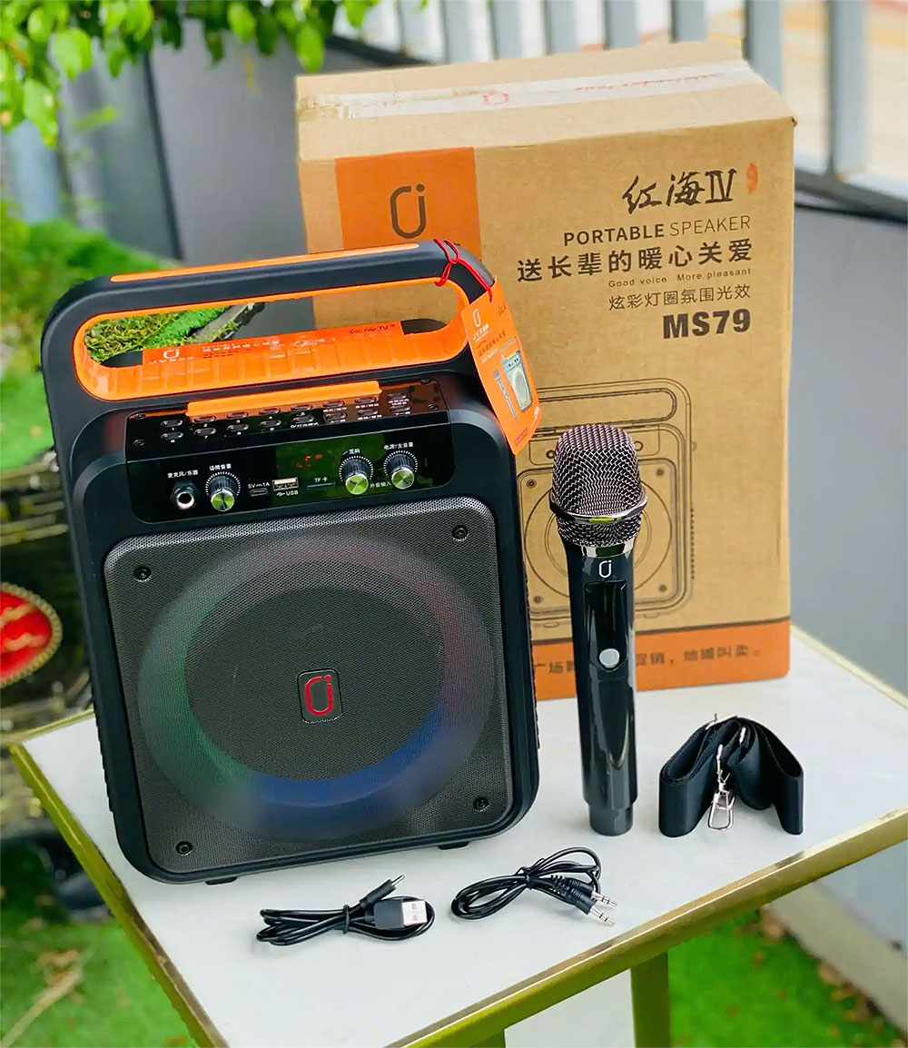 Loa xách tay JYX MS79, kèm 1 mic ko dây