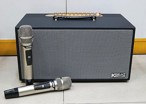 Loa xách tay karaoke ACNOS NL4501, kèm 2 mic UHF