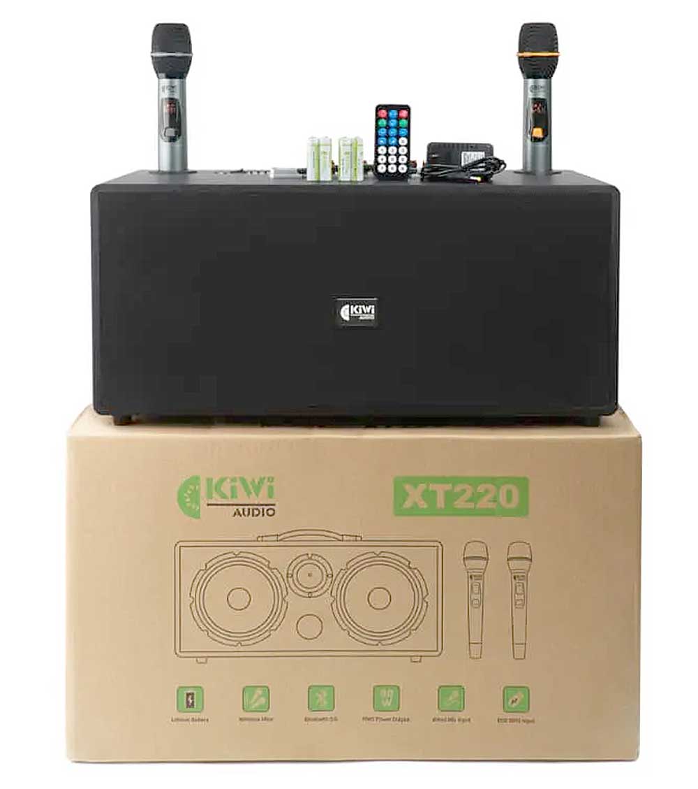 Loa xách tay KIWI XT220, 2 bass 20
