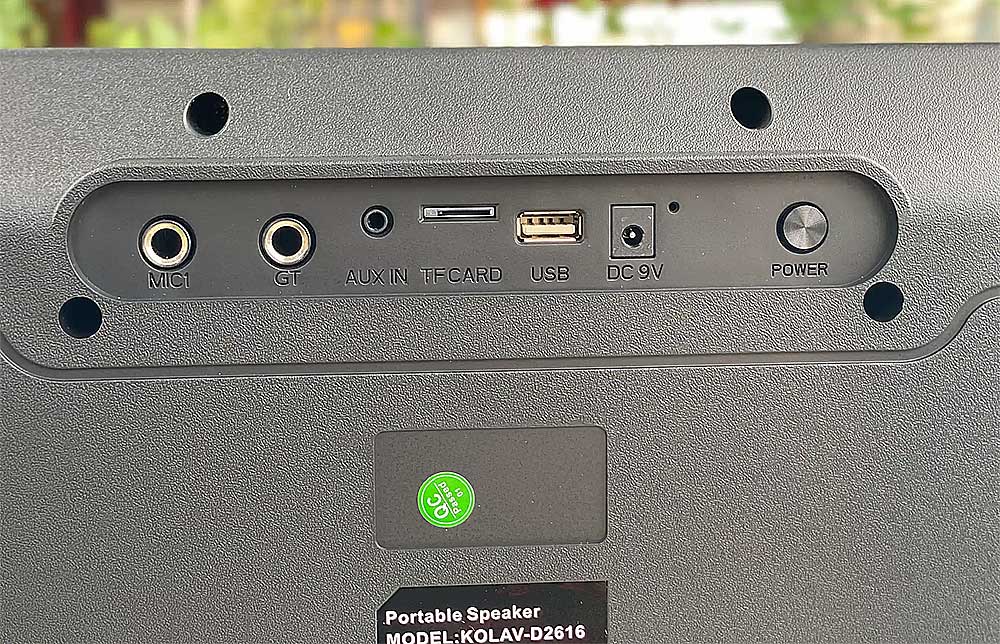 Loa xách tay KOLAV D2616, 2 bass 15cm