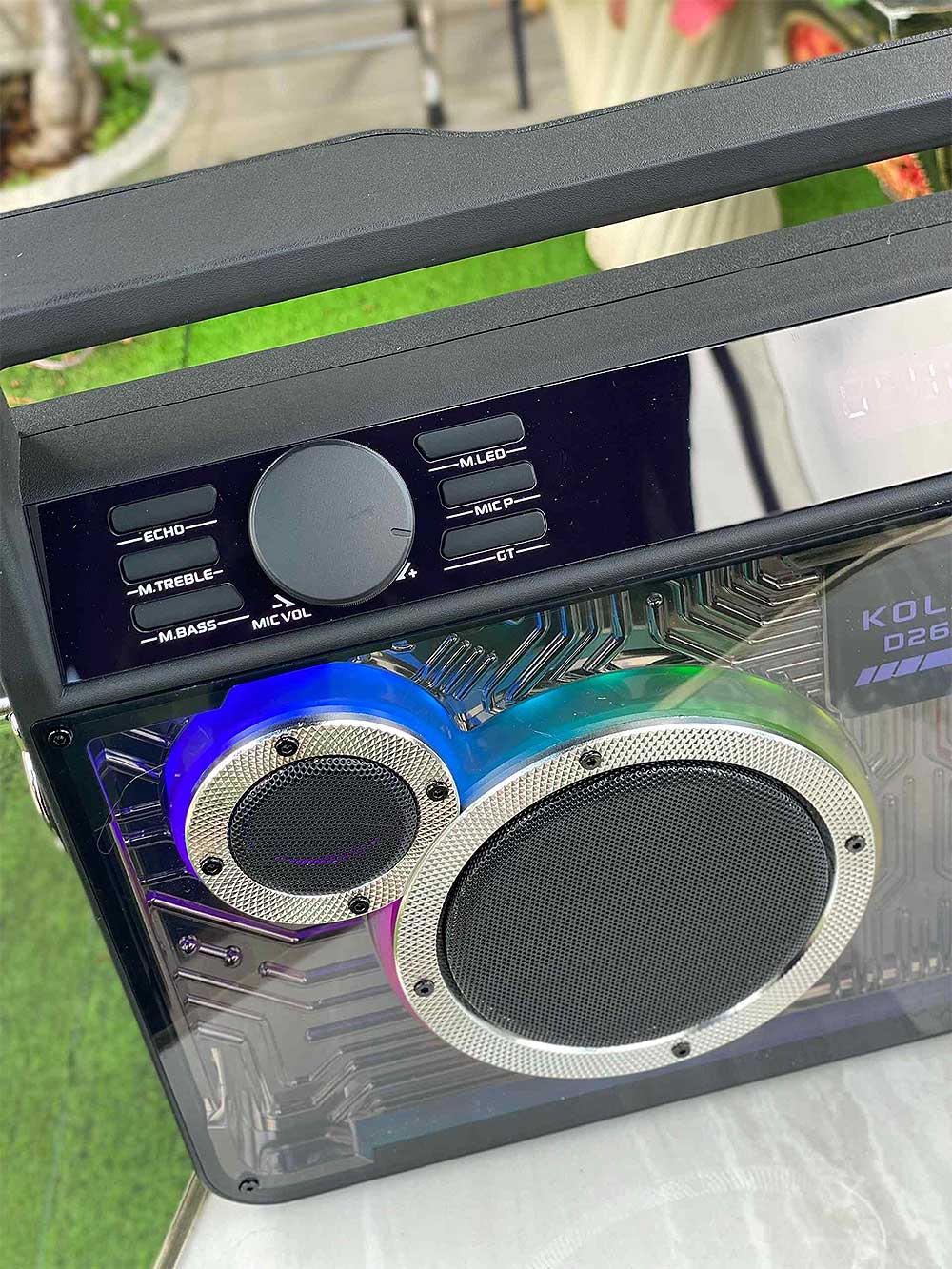 Loa xách tay KOLAV D2616, 2 bass 15cm
