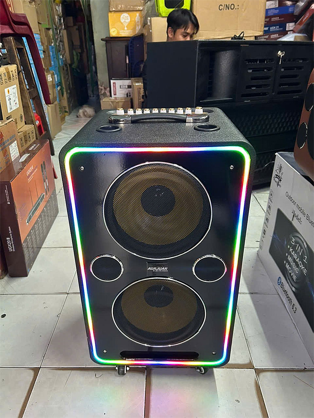 Loa xách tay KP8-2625, 2 bass 25