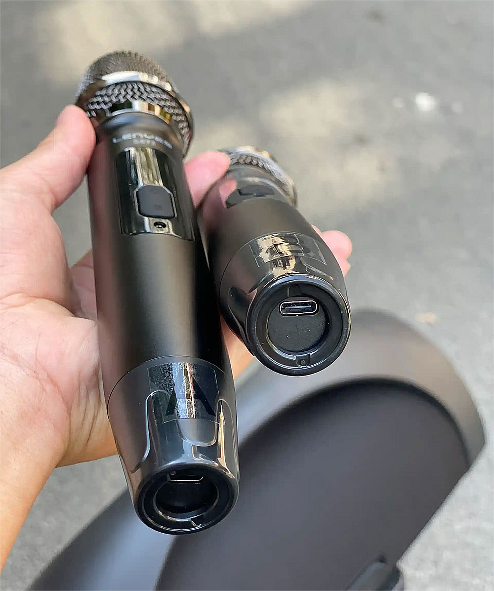 Loa xách tay LENYES S873, kèm 2 mic UHF